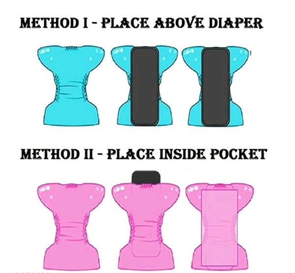 YOURCULL Washable Baby Diaper Premium Cloth Diaper Reusable, Adjustable Size, Waterproof, Pocket Cloth Diaper Nappie (Without Insert) (Pack of 6) -  Adjustable, Multicolor, Pack of 6